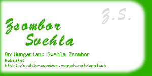 zsombor svehla business card